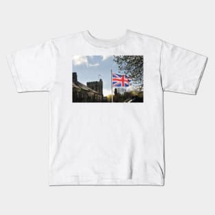 Two Union Flags flying over Rothbury - Northumberland, UK Kids T-Shirt